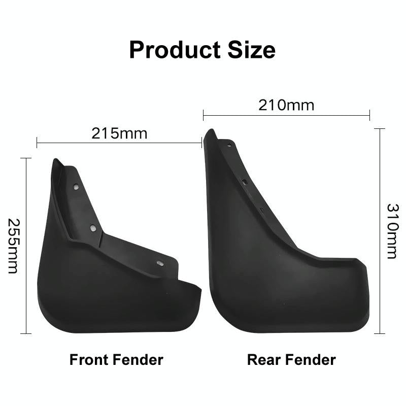 For Volvo Xc60 2018-2023 4Pcs / Set Car Auto Soft Plastic Splash Flaps Fender Guard