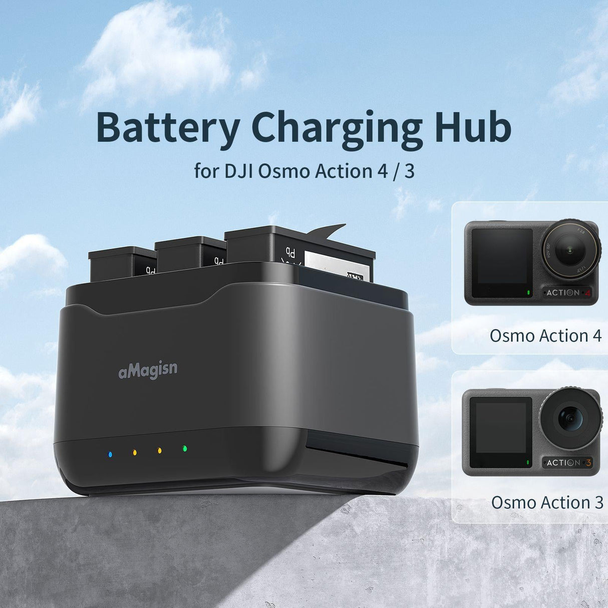 Amagisn Charger Base for Batteries