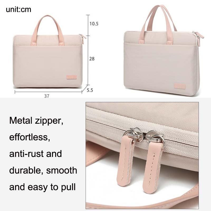 Ultra-thin Macbook Laptop Bag with Mouse Pad - Khaki & Gray 13.3-14 Inches
