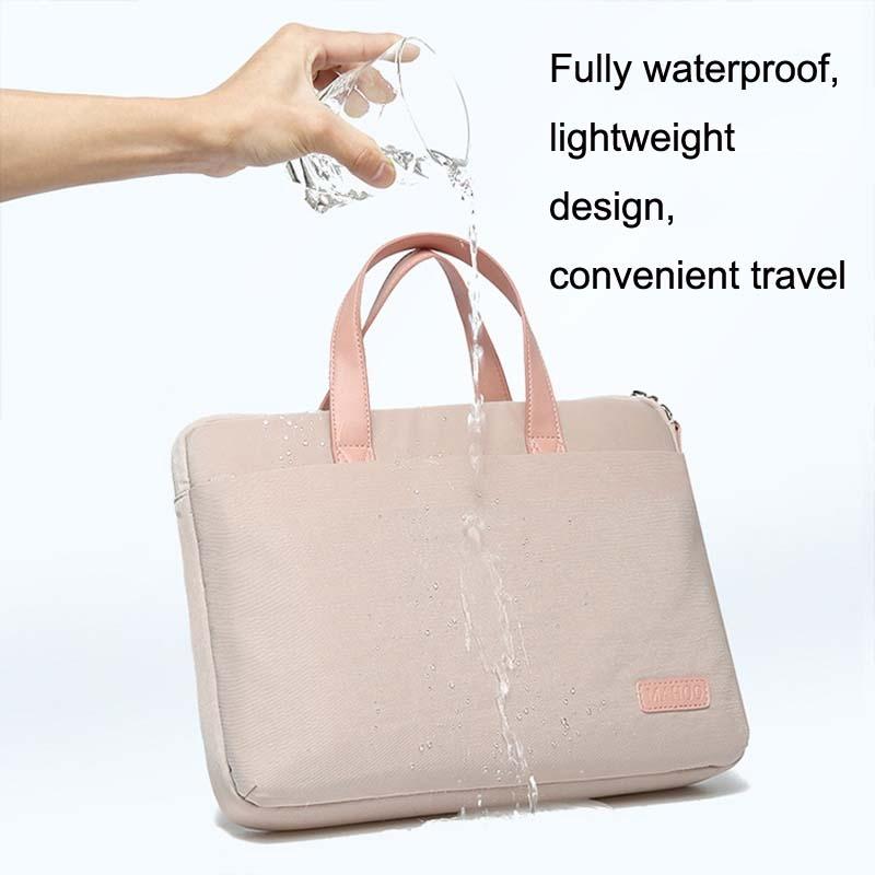 Ultra-thin Macbook Laptop Bag with Mouse Pad - Khaki & Gray 13.3-14 Inches