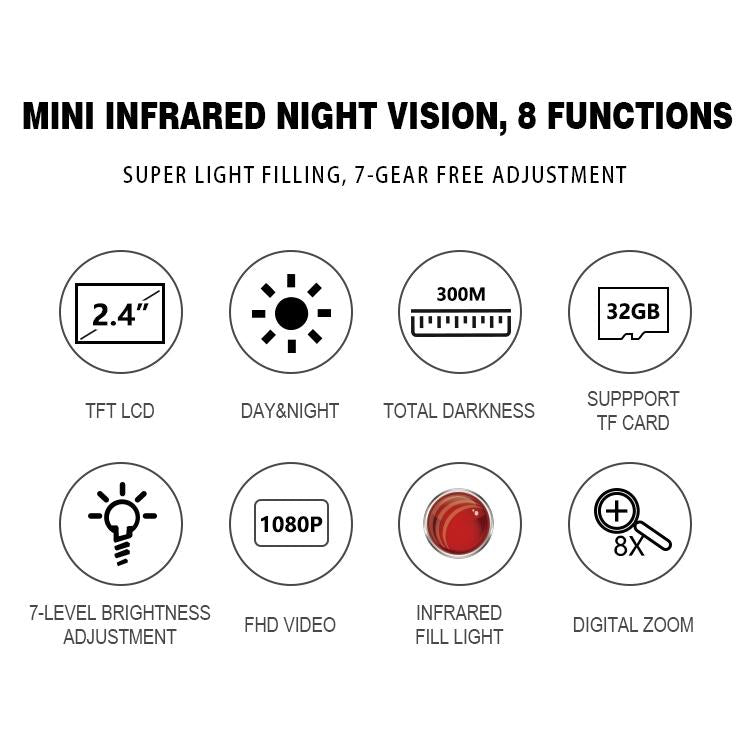 Compact Night Vision Binoculars for Hunting and Outdoor