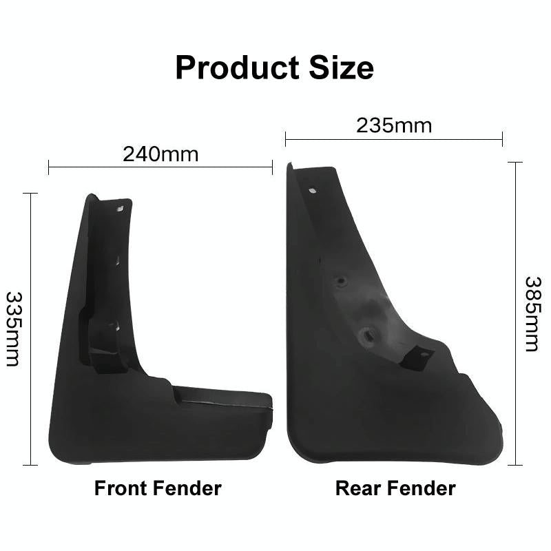 For Nissan X-Trail T31 2008-2013 4Pcs / Set Car Auto Soft Plastic Splash Flaps Fender Guard