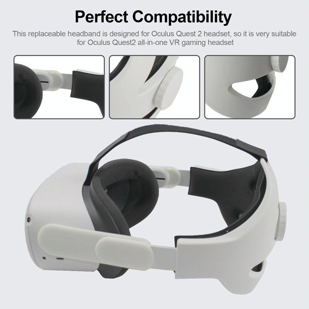 Comfortable Vr Headband for Oculus Quest 2 - Lightweight