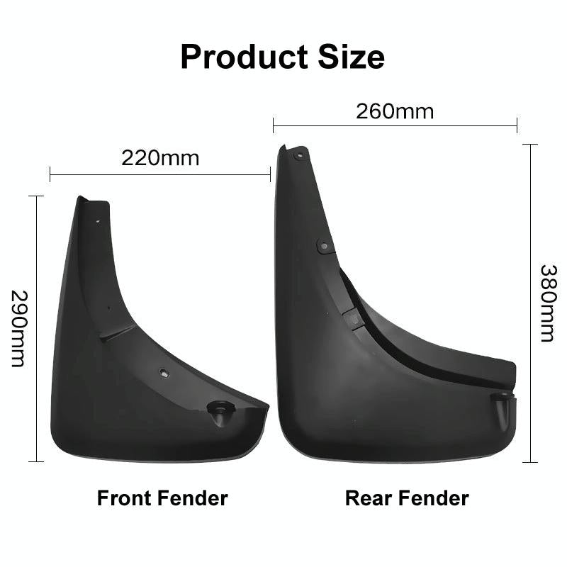 For Jeep Renegade 2015-2021 4Pcs / Set Car Auto Soft Plastic Splash Flaps Fender Guard
