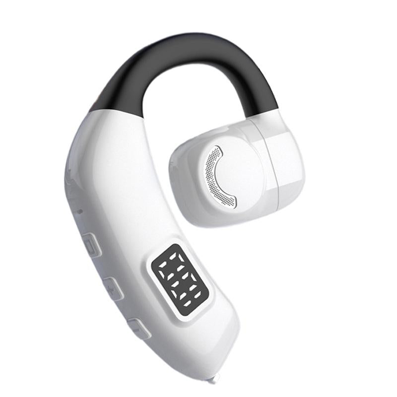 Wireless Earbuds with Digital Display and Stereo Sound - Black