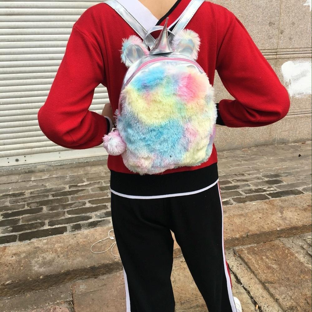 Teen Unicorn Backpack - Colourful for Travel - Pink