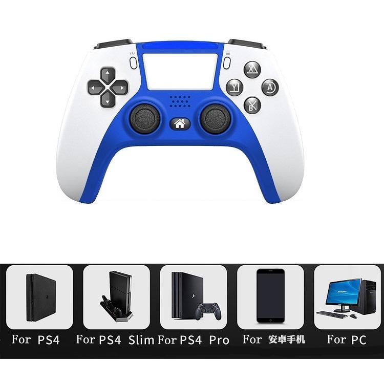 Wireless Dual-vibration Gamepad for Ps4 with Bluetooth and Six-axis Control Red