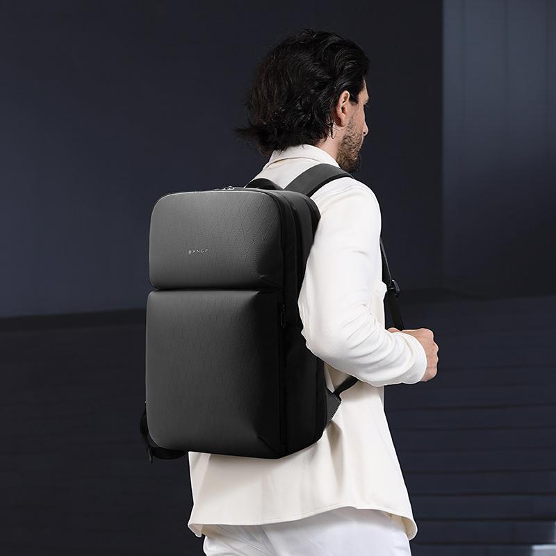 Large Capacity Business Shoulder Bag For Men - Gray
