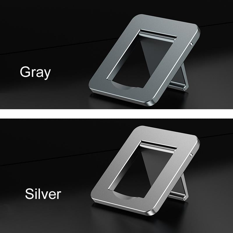 Desktop Folding Notebook Stand with Invisible Height Increase and Storage - Gray