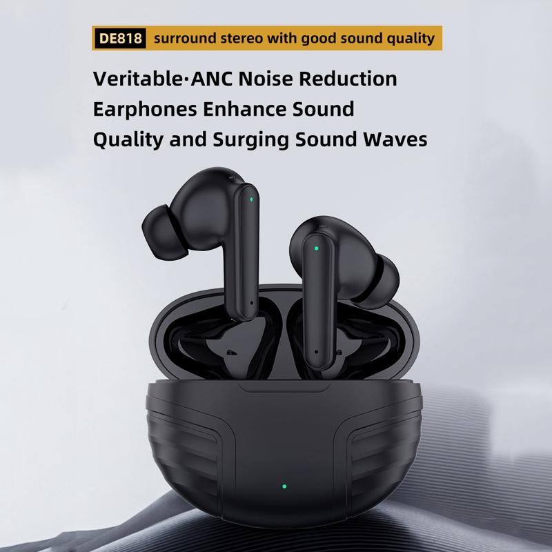 Wireless Noise-cancelling Earbuds with Charging Case - White