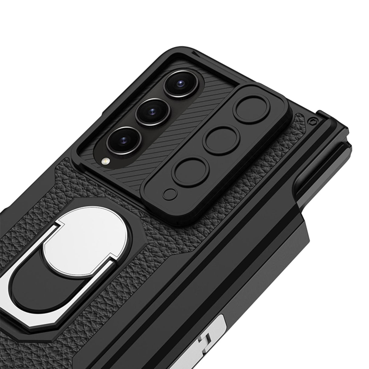 For Samsung Galaxy Z Fold4 5G Magnetic Armor Phone Case - Full Coverage - Carbon Fibre