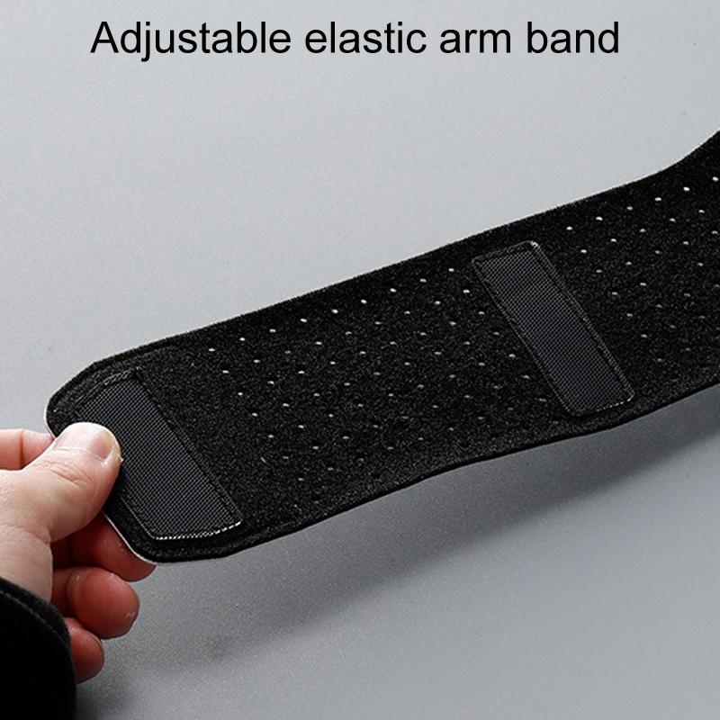 Reflective Cell Phone Arm Bag For Outdoor Fitness - Black