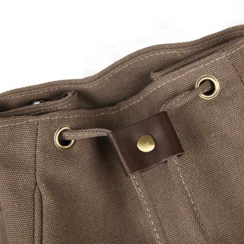 Women Canvas Laptop Backpack - Compact and Stylish - Black