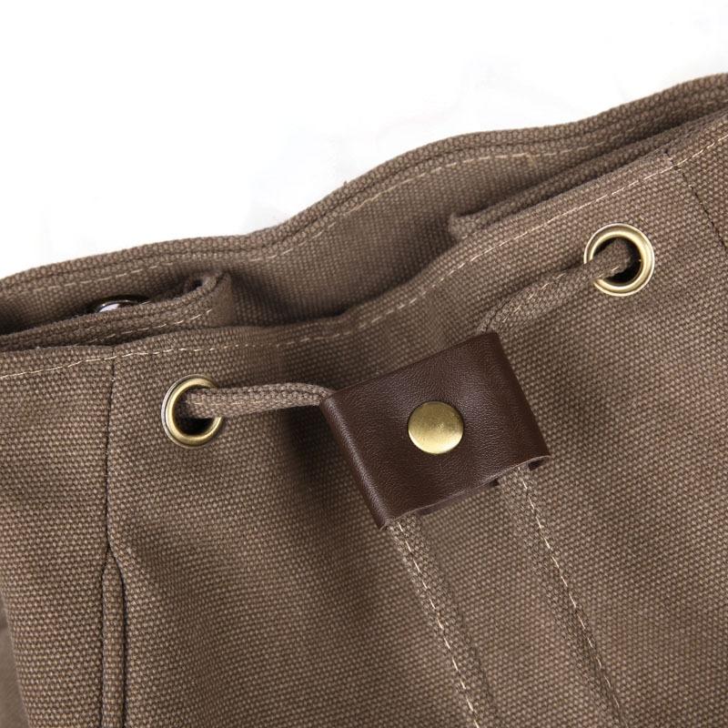 Women Canvas Laptop Backpack - Compact and Stylish - Black