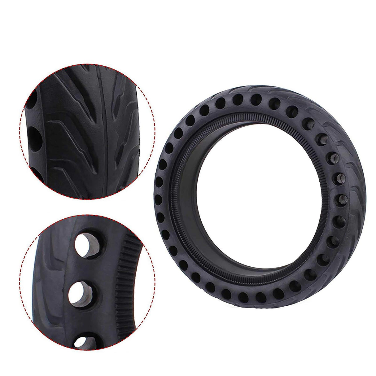 8.5 Electric Scooter Tire for Xiaomi Mijia M365 / M365 Pro - Honeycomb Anti-explosive Rubber - Black