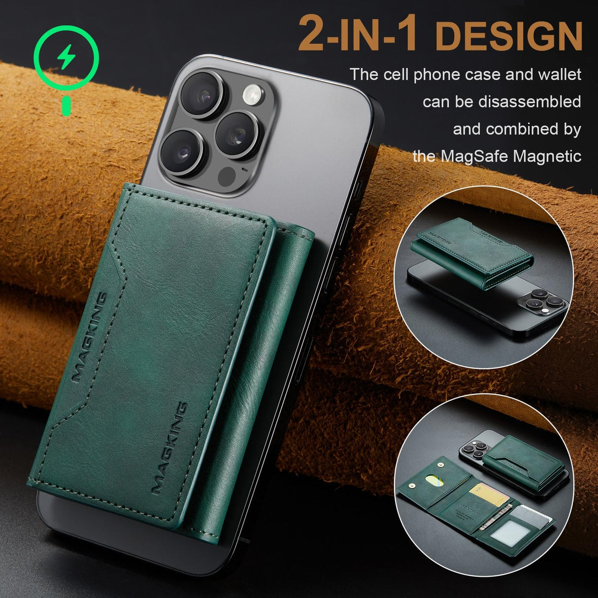 Rfid Card Bag Magsafe Compatible - Black