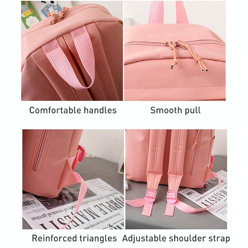 5-piece Girls Backpack Set - Lightweight and Versatile - Blue