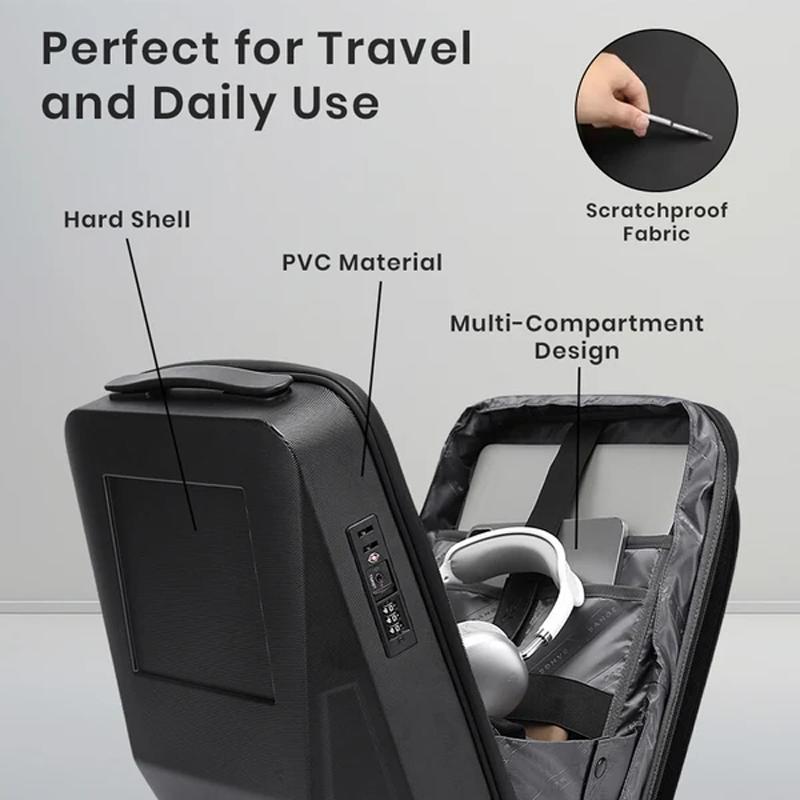 Expandable Business Backpack For Men Black