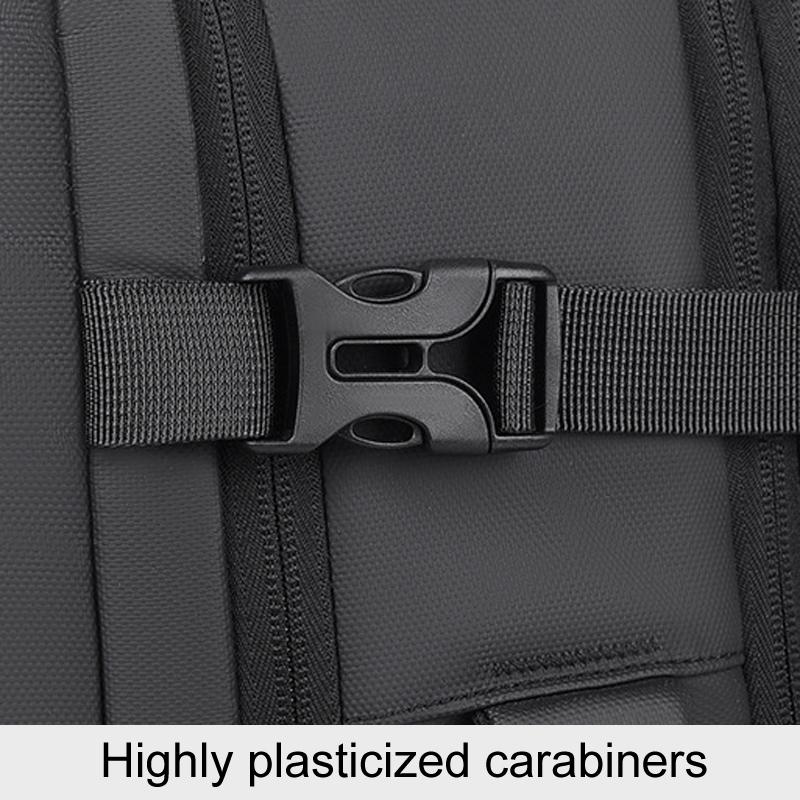 Large Capacity Expandable Business Backpack - Black