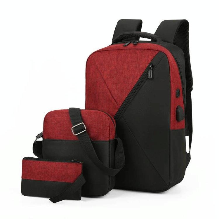 Versatile 3-in-1 Usb Business Bag - Compact and Functional - Red