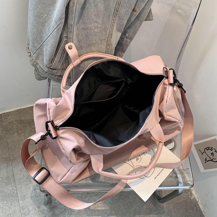 Large Sports Bag with Separate Shoe Compartment - Pink