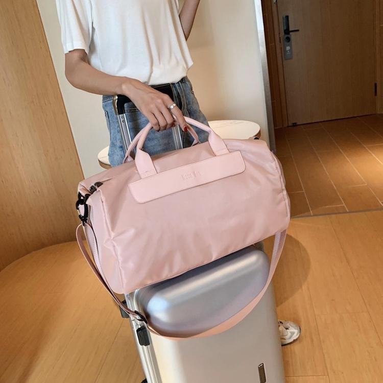 Large Sports Bag with Separate Shoe Compartment - Pink