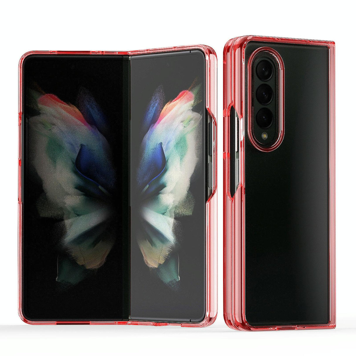 For Samsung Galaxy Z Fold4 5G Clear Acrylic Tpu Phone Case - Transparent