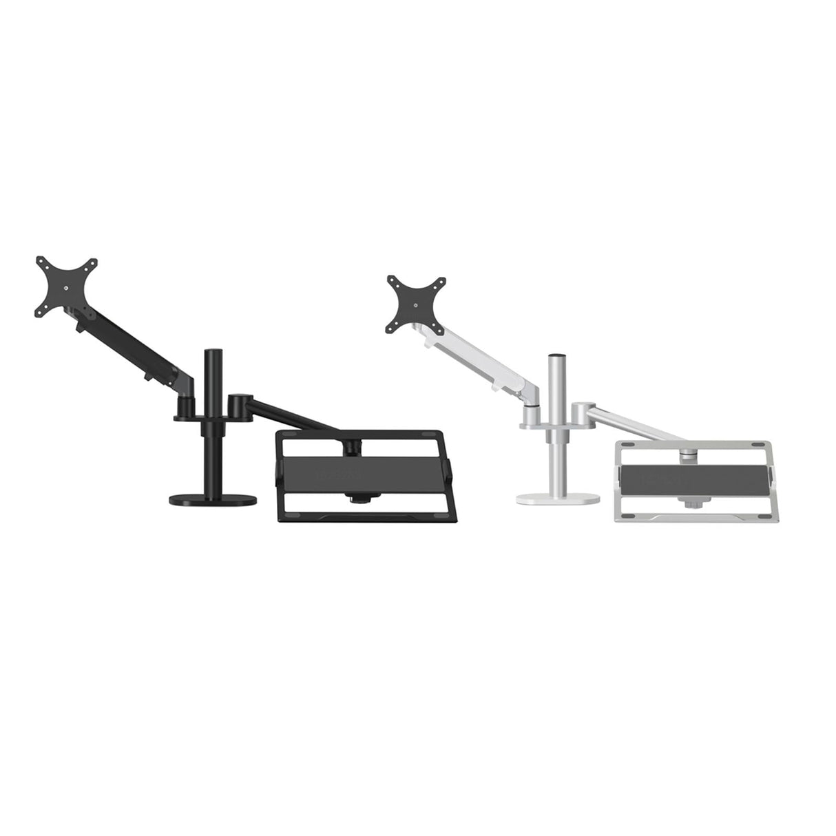 Adjustable Desktop Stand for 17-32 and 12-17 Monitors - Aluminum - Black