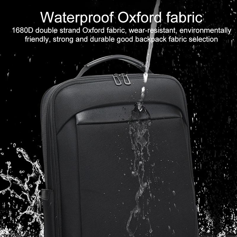 18 Inch Waterproof Double Shoulder Backpack With Usb Black