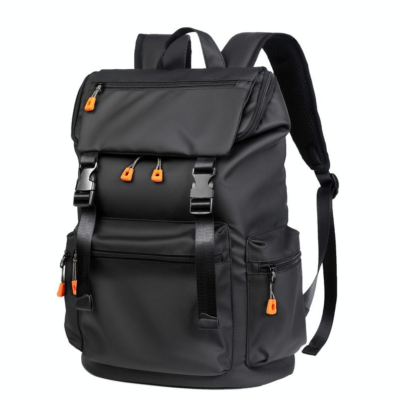 Men Business Travel Backpack - Spacious and Stylish - Black