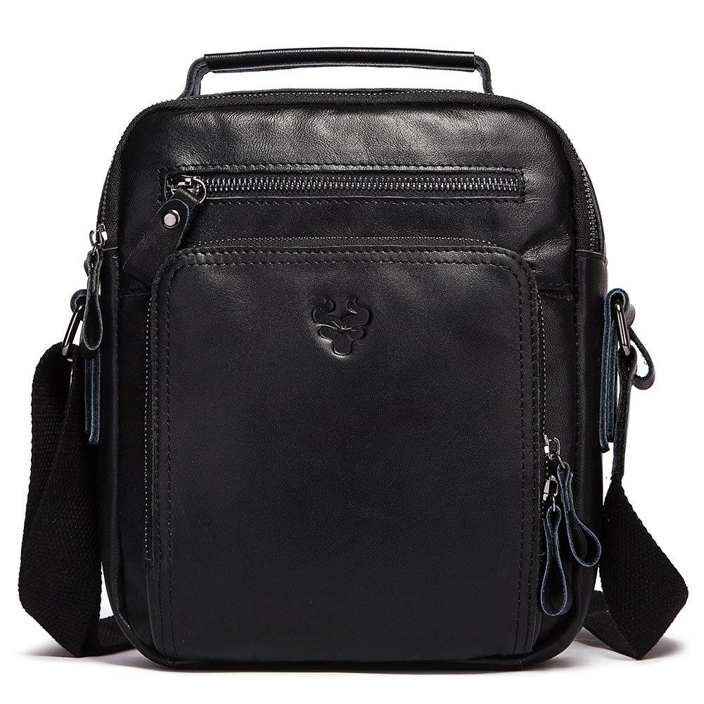 Leather Men Shoulder Bag Mh573 - Khaki