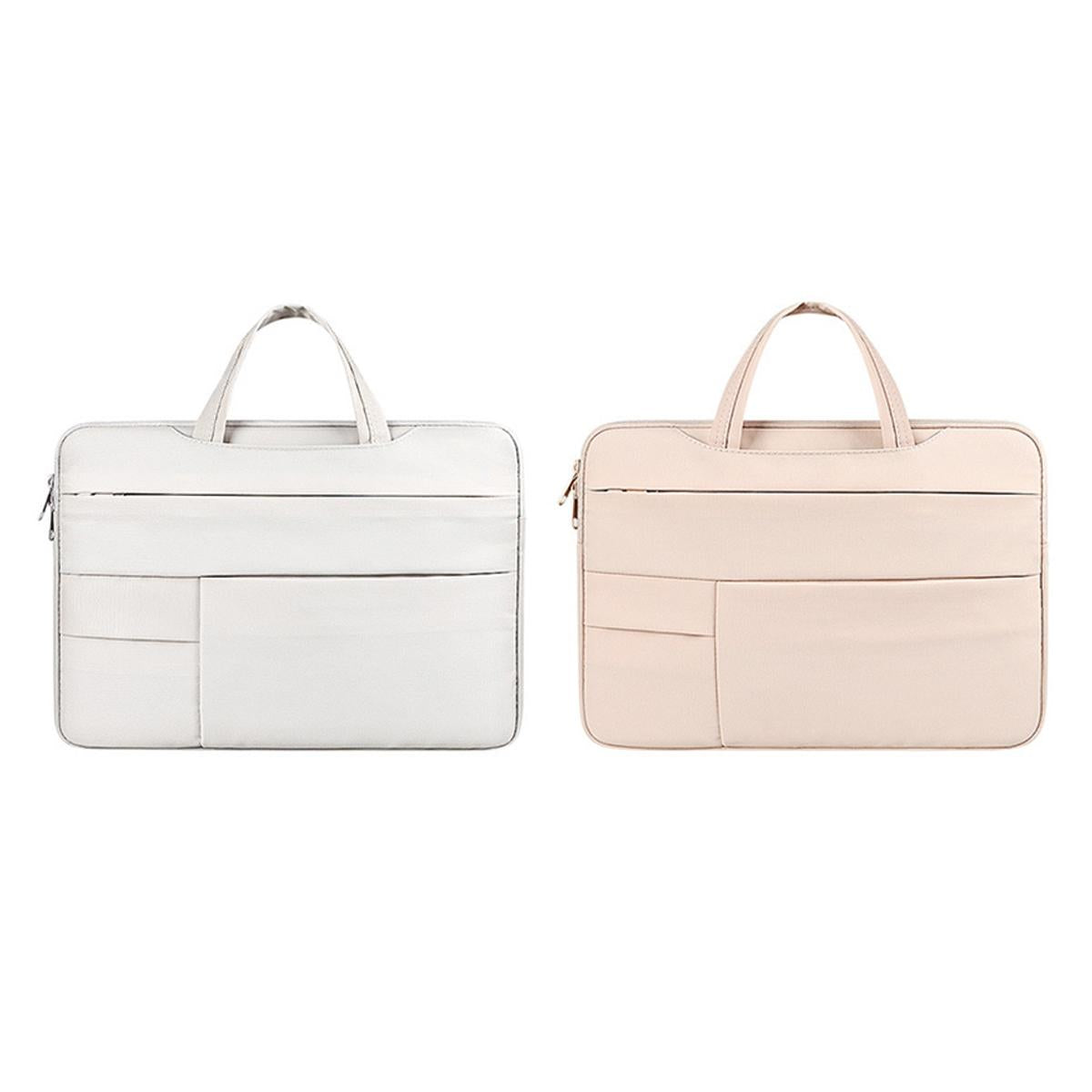 13.3 Waterproof Laptop Bag - Wearable Durable - Creamy-White