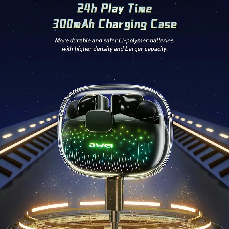 Black Tws Gaming Bluetooth Earbuds - T52