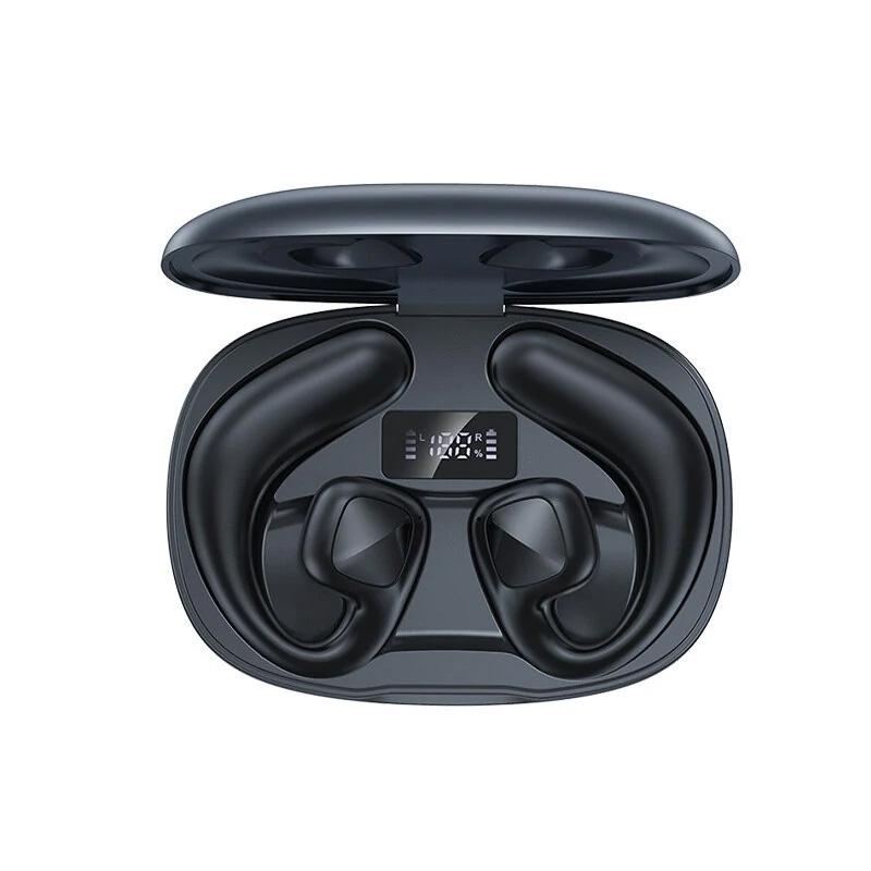 Wireless Tws Bluetooth Earbuds with Air Conduction Technology - Black