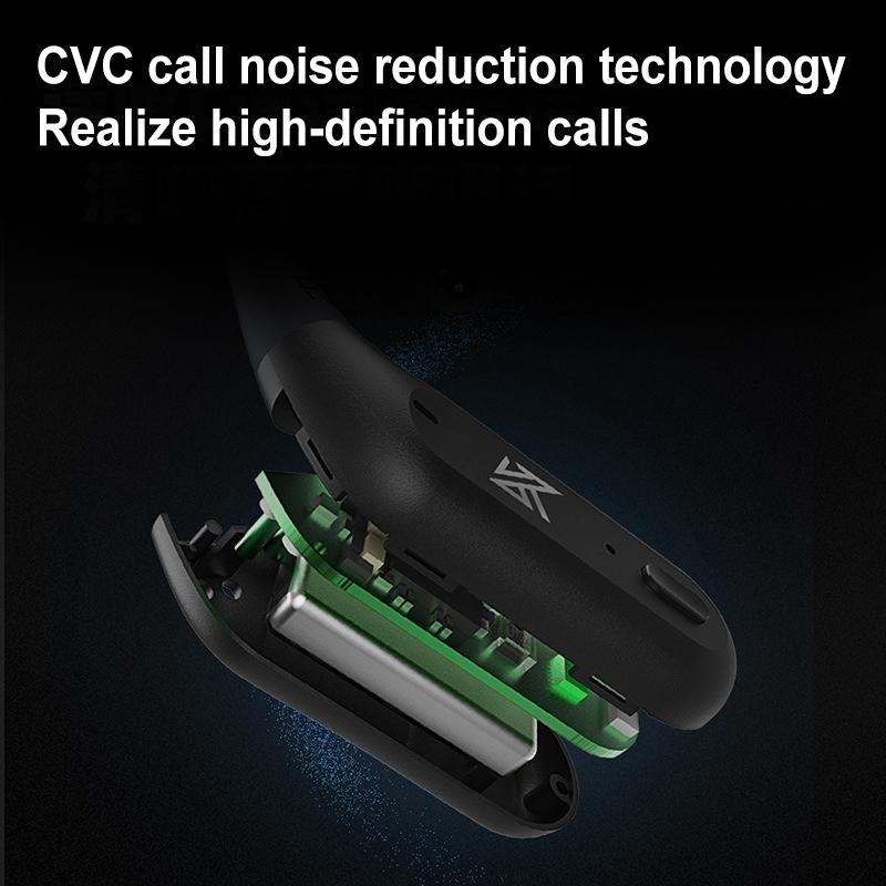 Wireless Bluetooth Module for Headset - Qualcomm 5.2 - Black Earhook