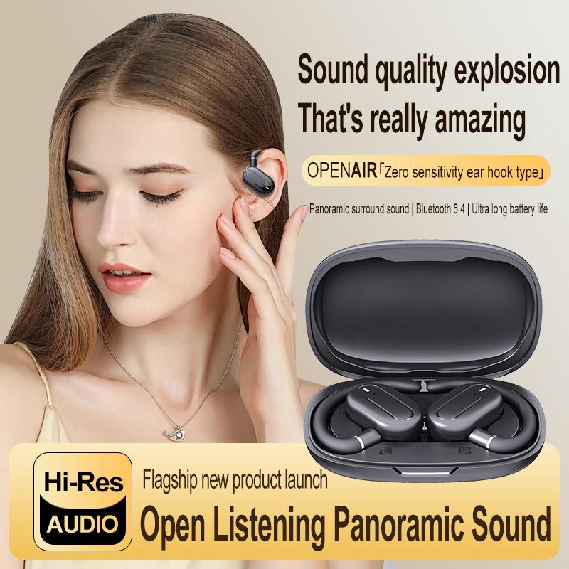 Wireless Stereo Earphones with Charging Case - Outdoor Sound - Black