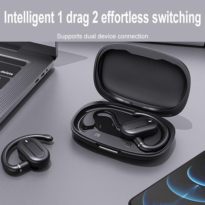 Wireless Stereo Earphones with Charging Case - Outdoor Sound - Black