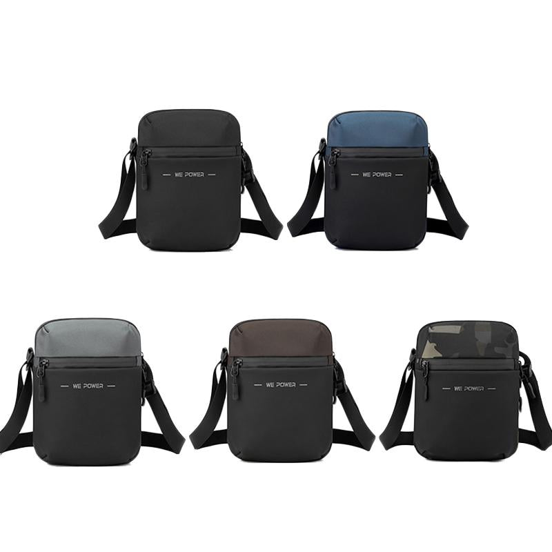 Simple Men Crossbody Bag Business Casual Shoulder Sling For Everyday Use - Black