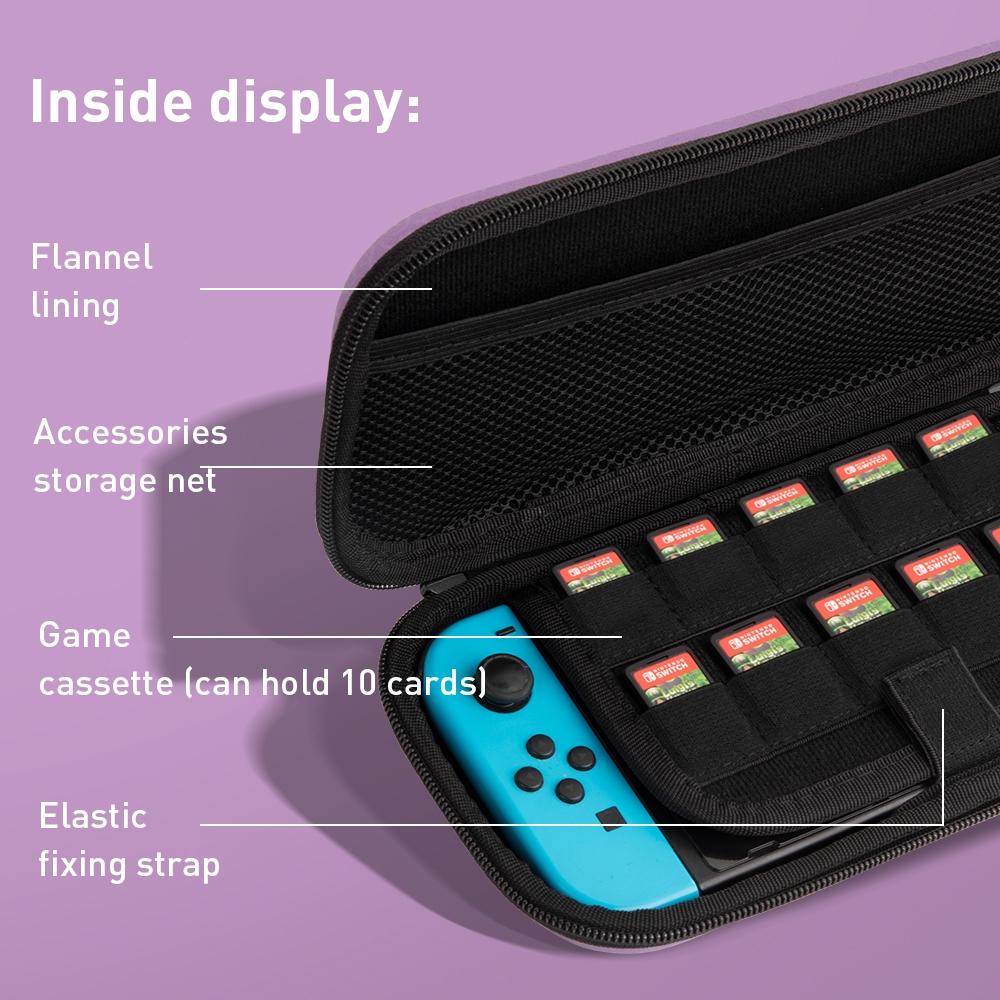 Nintendo Switch Storage Bag with Dragon Claw Pattern - Blue