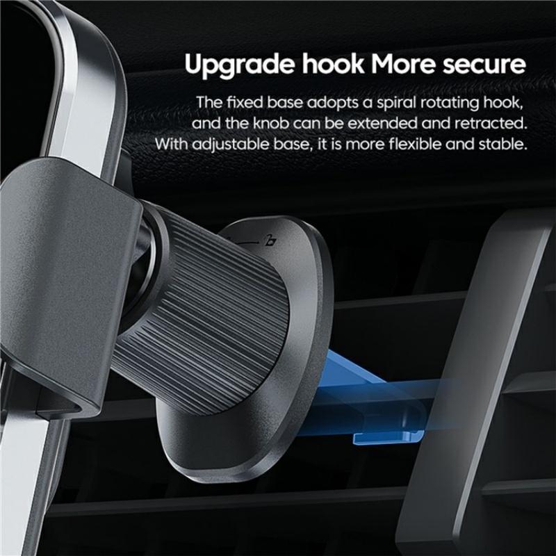 Intelligent Wireless Car Vent Charger - 66w High Power - Silver