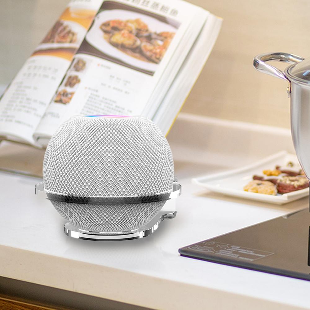 Wall-mounted / Desktop Acrylic Bracket for Apple Homepod Mini - White