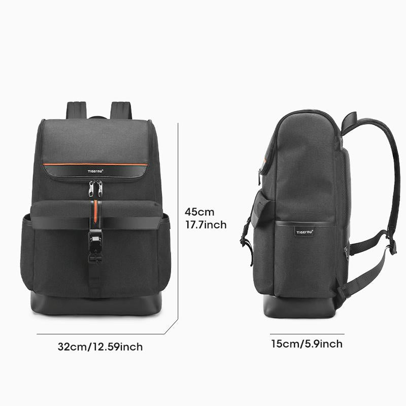 Men Simple Laptop Backpack - Compact & Stylish