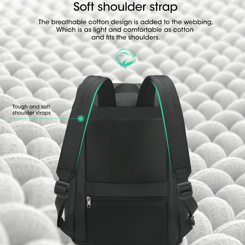 Men Simple Laptop Backpack - Compact & Stylish