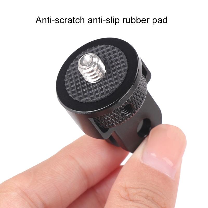 Universal 1 / 4 Inch Screw Action Camera Adapter - Adjustable - Black