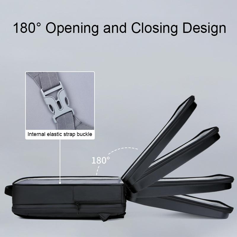 Waterproof Laptop Backpack with Usb Port - Large Capacity - Light Grey