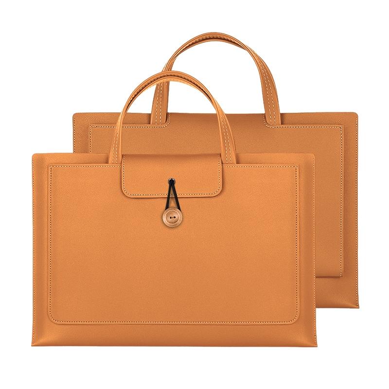 Portable Laptop Inner Bag with Elastic Thread Button - Blue