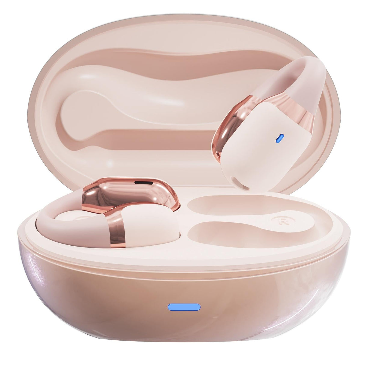 Wireless Sports Bluetooth Earphones with Air Conduction - F16 Tws - Pink