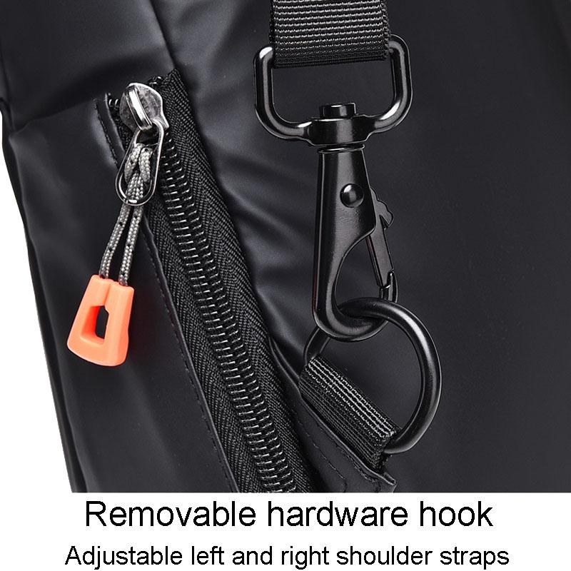 Versatile Crossbody Chest Bag For Casual Or Sports Use - Black
