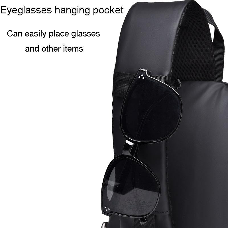 Versatile Crossbody Chest Bag For Casual Or Sports Use - Black