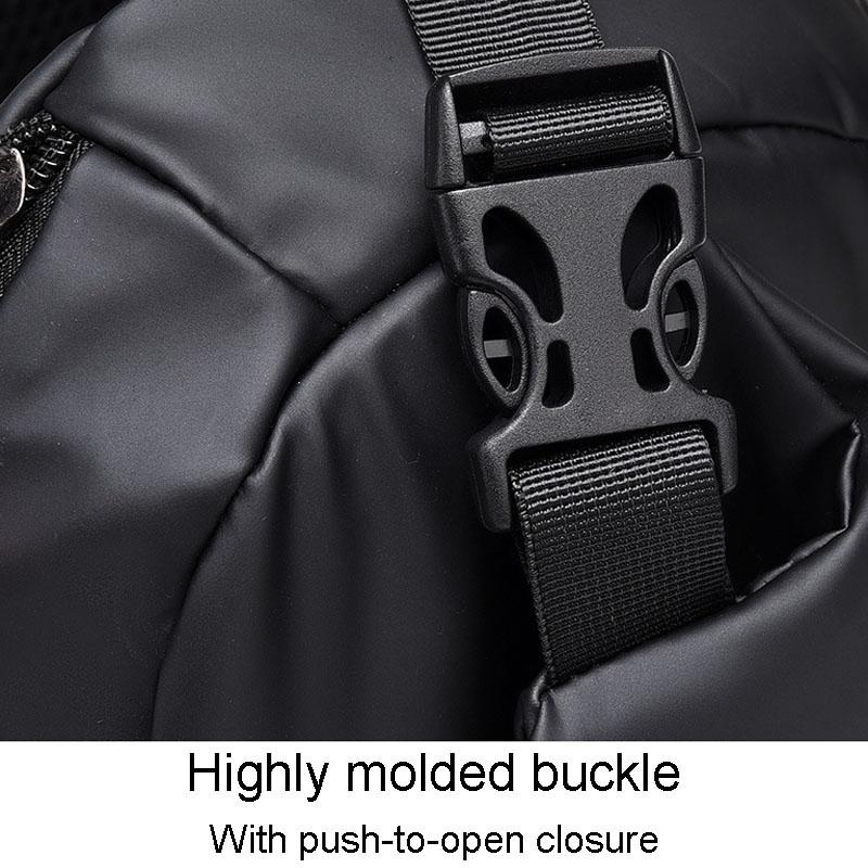 Versatile Crossbody Chest Bag For Casual Or Sports Use - Black
